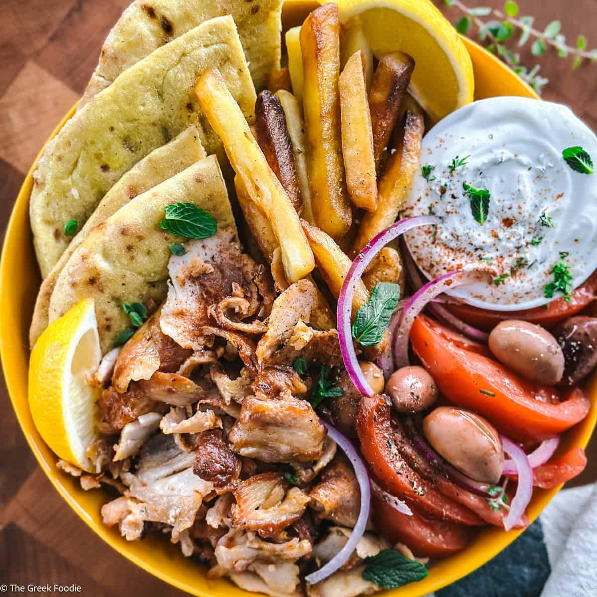 Gyro Fries Bowl